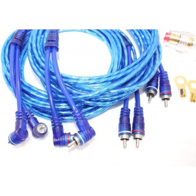 Dislocation manual King Lear Kit cabluri subwoofer auto pentru Amplificator 1200w, lungime cablu 5m