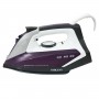 Fier de calcat Sokany 2200 W, Auto-Curatare, Talpa ceramica, Anti-calc, Anti-picurare, Alb/Mov