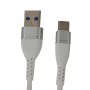 Cablu de incarcare si date, USB Tip-C, 1m, 5A, USB 3.0, Alb