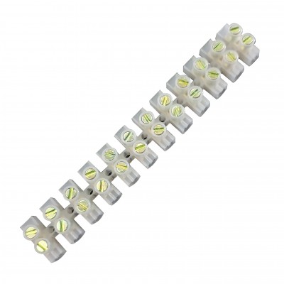 Regleta 20A - 12 pe sir, Alb