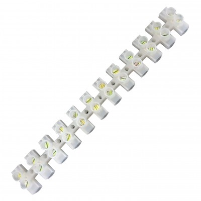 Regleta 30A - 12 pe sir, Alb