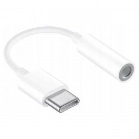 Adaptor audio, USB-C la Jack 3.5mm, Alb