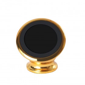 Suport telefon magnetic, cu bila , universal , adeziv 3M , auriu