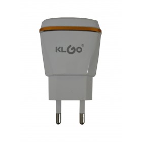 Incarcator smartphone 2 X USB , 2.1 A , compatibil Android & iOS  , alb