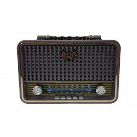 Radio Portabil Cu USB Kemai 1908 , CardReader , FM, AM , SW , Acumulator Integrat , Negru