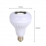 Bec cu difuzor , Bluetooth , led jocuri de lumini , fasung E27 , putere 12 W , alb