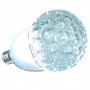 Bec cu efect disco , Big Globe , led rosu-albastru , putere 3 W , fasung E27