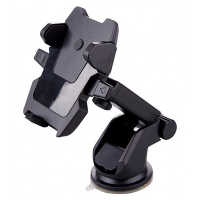 Suport pentru telefon cu ventuza , brat extensibil , universal , negru