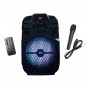 Boxa portabila cu Bluetooth , cititor USB , card MicroSD , microfon cu fir , negru