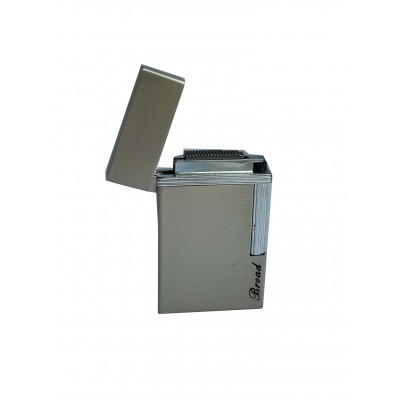 Bricheta metalica elSales ELS-DCSS, reincarcabila cu gaz, slim, argintiu