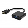 Adaptor, convertor semnal HDMI tata la VGA mama elSales ELS-HVGA, fara sunet, negru