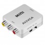 Mini convertor AV(RCA) la VGA elSales ELS-AVGA, video si audio stereo, alb