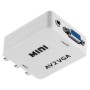 Mini convertor AV(RCA) la VGA elSales ELS-AVGA, video si audio stereo, alb