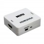 Mini convertor HDMI la VGA elSales ELS-HVGA, video si audio stereo, alb