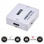 Mini convertor HDMI la VGA elSales ELS-HVGA, video si audio stereo, alb