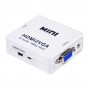 Mini convertor HDMI la VGA elSales ELS-HVGA, video si audio stereo, alb