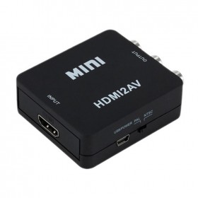 Mini convertor HDMI la AV(RCA) elSales ELS-HRCA, video si audio stereo, negru