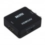 Mini convertor HDMI la AV(RCA) elSales ELS-HRCA, video si audio stereo, negru