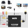 Mini convertor AV(RCA) la HDMI elSales ELS-AHDMI, video si audio stereo, negru