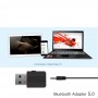 Adaptor Bluetooth 5.0 elSales ELS-BLTH, conector USB,  AUX stereo 3,5 mm, negru