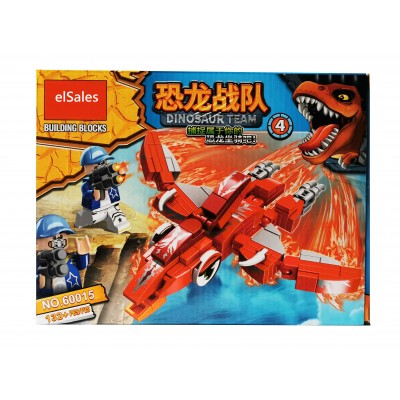 Set de constructie elSales ELS-60015-4, tip LEGO, 132 piese, multicolor