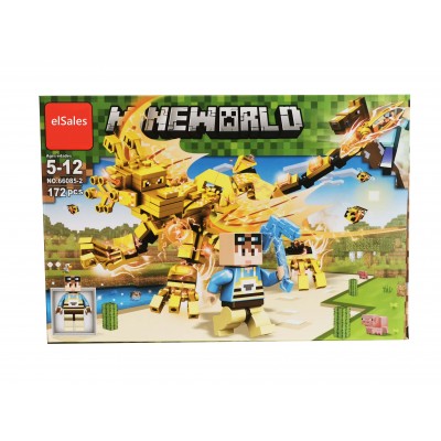 Set de constructie elSales ELS-66085-2, tip LEGO, 172 piese, multicolor