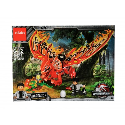 Set de constructie elSales ELS-69045-3, 65 piese, multicolor