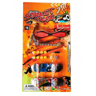 Set doua fingerboard si ripstick elSales, cu roti de rezerva si mini surubelnita, multicolor