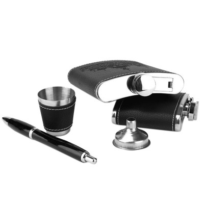 Set elSales cu pix, pentru barbati, cutie, argintiu