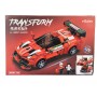 Set de constructie masina transformer elSales ELS-10097, tip LEGO, Ferrari, 414 piese, rosu
