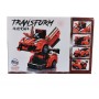 Set de constructie masina transformer elSales ELS-10097, tip LEGO, Ferrari, 414 piese, rosu
