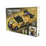 Set de constructie masina transformer elSales ELS-10099, tip LEGO, supercar motorsport, 417 piese, galben