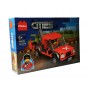 Set de constructie masina elSales ELS-65026, tip LEGO, AA cities, 123 piese, rosu