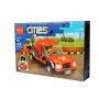 Set de constructie masina elSales ELS-65026, tip LEGO, AA cities, 123 piese, rosu