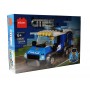 Set de constructie masina elSales ELS-65026, tip LEGO, AA cities, 127 piese, albastru