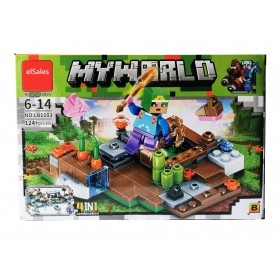 Set de constructie elSales ELS-LB1103B, tip LEGO, 124 piese, multicolor