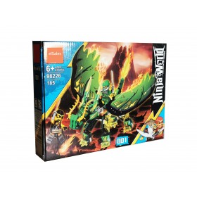 Set de constructie elSales ELS-98226001, tip LEGO, Ninja World, 185 piese, multicolor