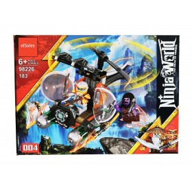 Set de constructie elSales ELS-98226004, tip LEGO, Ninja World, 183 piese, multicolor
