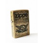 Bricheta metalica clasica Zippo model American Eagle, auriu