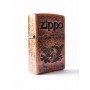 Bricheta metalica clasica Zippo model American Eagle, cupru