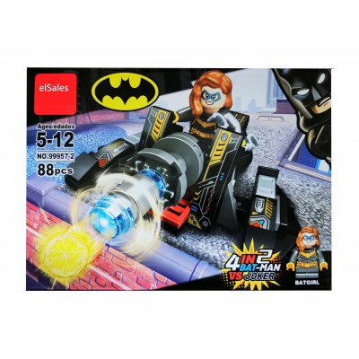 Set de constructie elSales ELS-OBM, Batman movie, 88 piese, multicolor