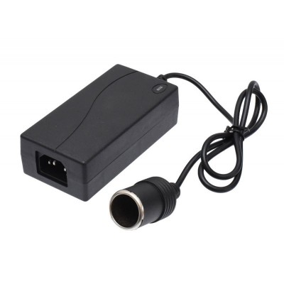 Alimentator cu Mufa de Bricheta, Putere 60 W, 220V AC - 12V DC, 5 A, Design Compact, Negru