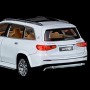 Masina elSales Maybach GLS 600 cu usi, capota, portbagaj mobile, lumini faruri si stopuri, sunete motor, scara 1:32, alb lucios