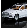 Masina elSales Maybach GLS 600 cu usi, capota, portbagaj mobile, lumini faruri si stopuri, sunete motor, scara 1:32, alb lucios
