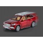 Masina elSales Maybach GLS 600 cu usi, capota, portbagaj mobile, lumini faruri si stopuri, sunete motor, scara 1:32, rosu
