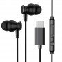 Casti audio Joyroom, conexiune type-c, microfon incorporat, lungime cablu 1,2 m, negru
