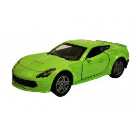 Masina Chevrolet Camaro 2017 cu usi, capota, portbagaj mobile, lumini faruri si stopuri, sunete motor, scara 1:36, verde