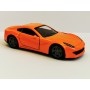 Masina Ferrari cu usi, capota, portbagaj mobile, lumini faruri si stopuri, sunete motor, scara 1:36, lungime 12.5 cm, portocaliu