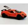 Masina MCLaren 570s cu usi, capota, portbagaj mobile, lumini faruri si stopuri, sunete motor, scara 1:36, portocaliu