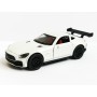 Masina Mercedes AMG GT C Coupe cu usi, capota, portbagaj mobile, lumini faruri si stopuri, sunete motor, scara 1:36, alb